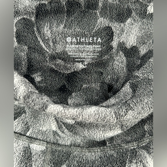 Athleta Women’s Elation Textured Tight black/white Florar Sz S/P Leggings Gym - Picture 5 of 9